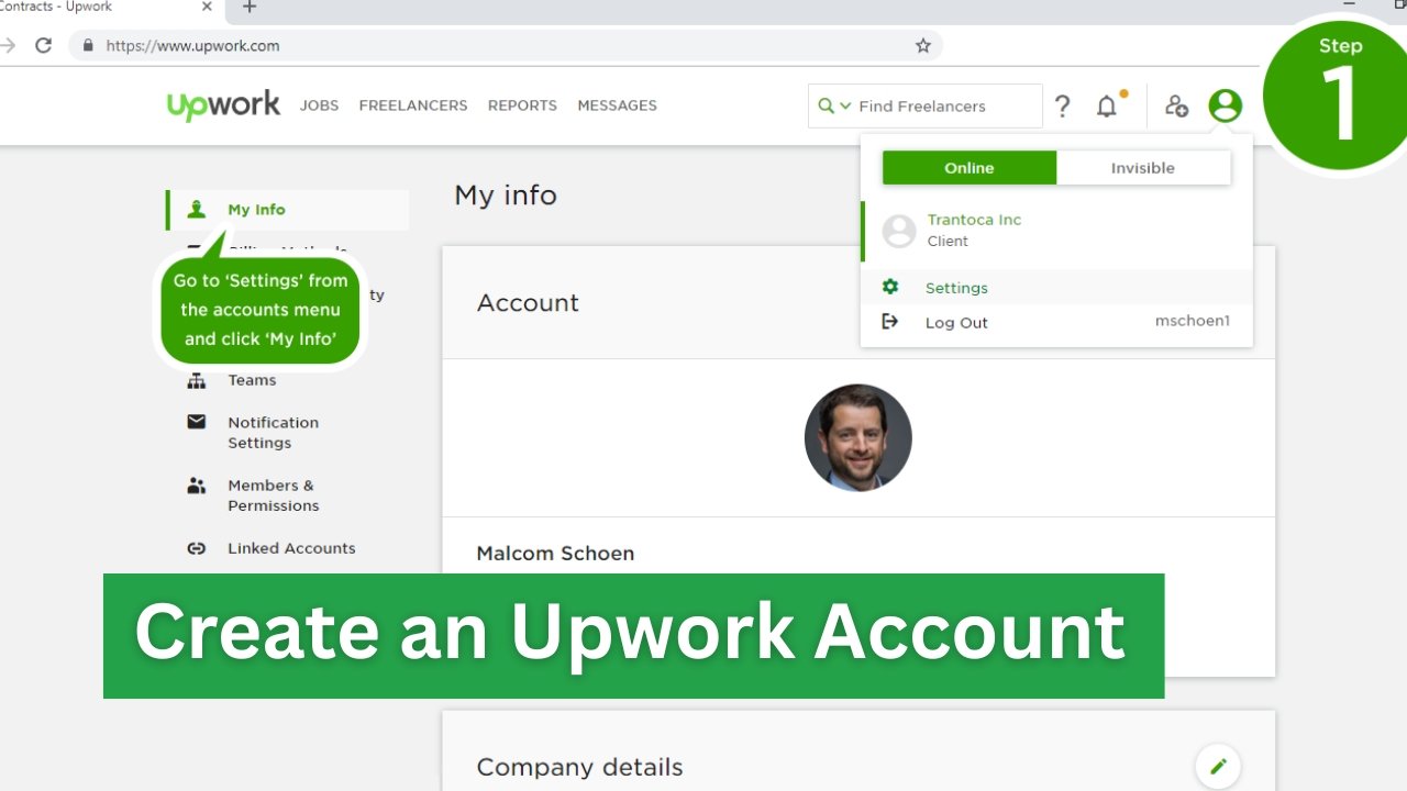 Create an Upwork Account